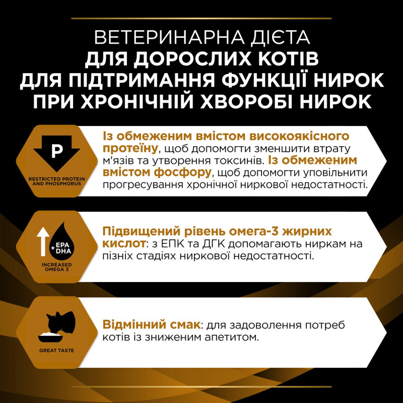 Purina Veterinary Diets NF Renal сухой корм для кошек с заболеваниями почек 1.5 кг - фото 5