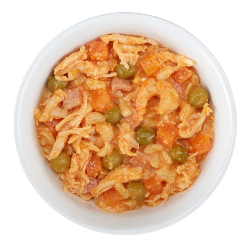 Schesir Taste The World Chicken Paella влажный корм с курицей и креветками для собак, 150 гр - фото 3
