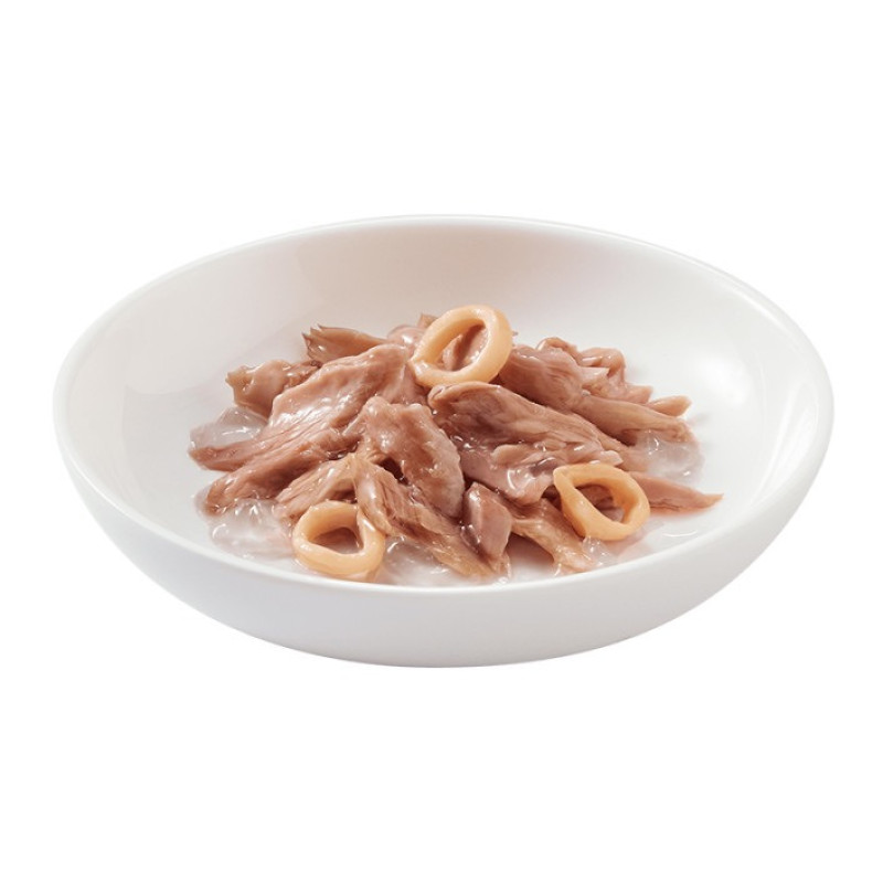 Schesir Tuna With Squid влажный корм для котов с тунцом и кальмаром, 85 гр - фото 3