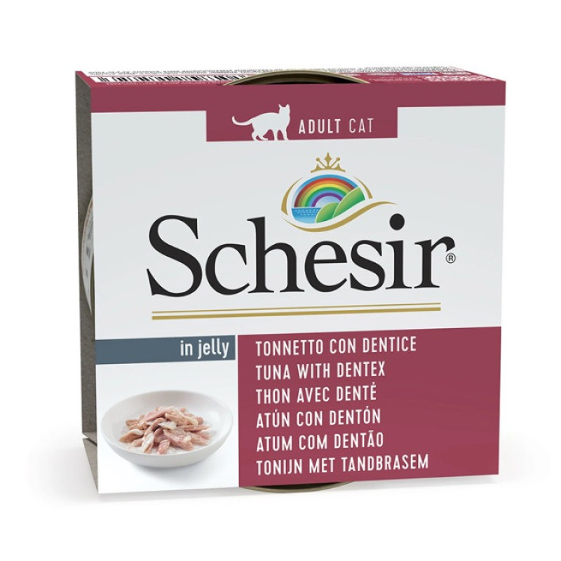 Schesir Tuna With Dentex влажный корм для котов с тунцом и зубаном, 85 гр - фото 2