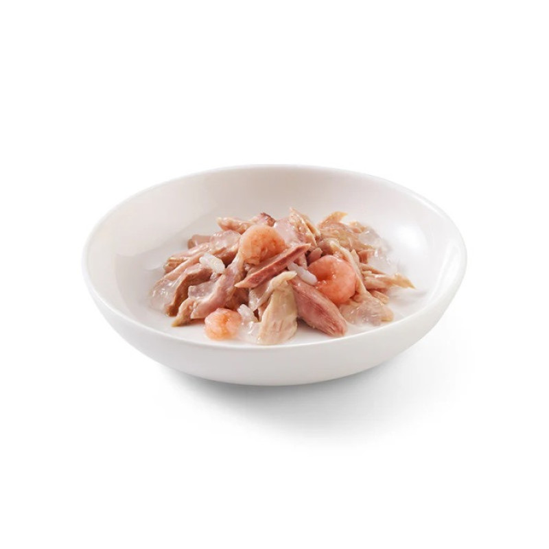 Schesir Tuna With Shrimps влажный корм для котов с тунцом и креветками, 140 гр - фото 2