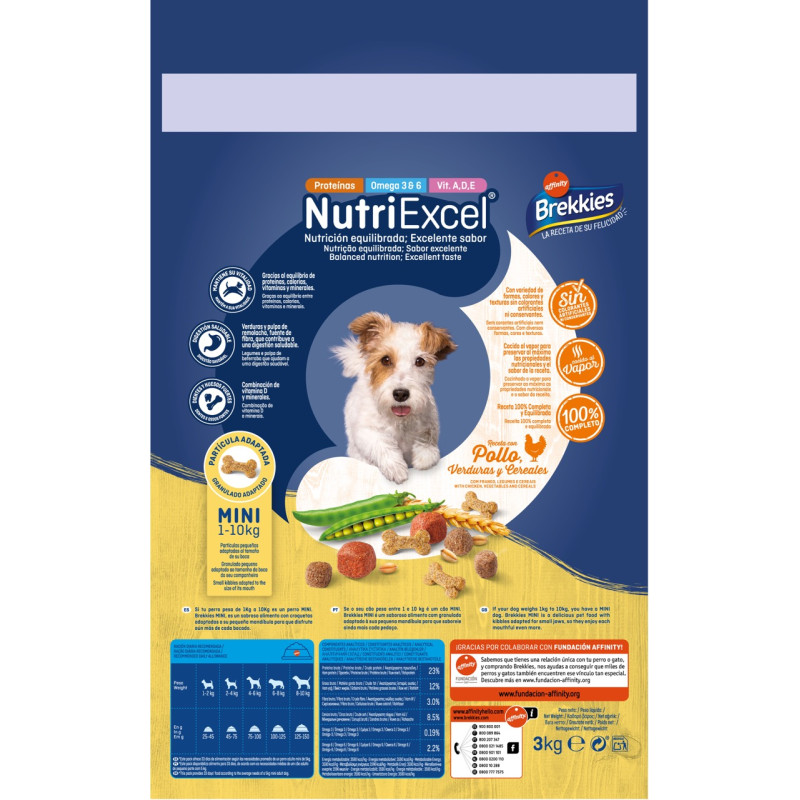 Brekkies Dog Mini сухий корм із куркою для собак малих порід, 3 кг - фото 2