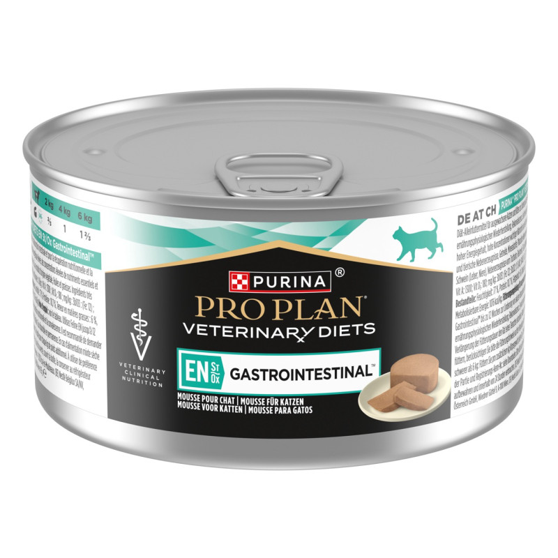 Purina Veterinary Diets EN Gastrointestinal влажный корм для кошек с расстройствами пищеварения 195 гр - фото 2