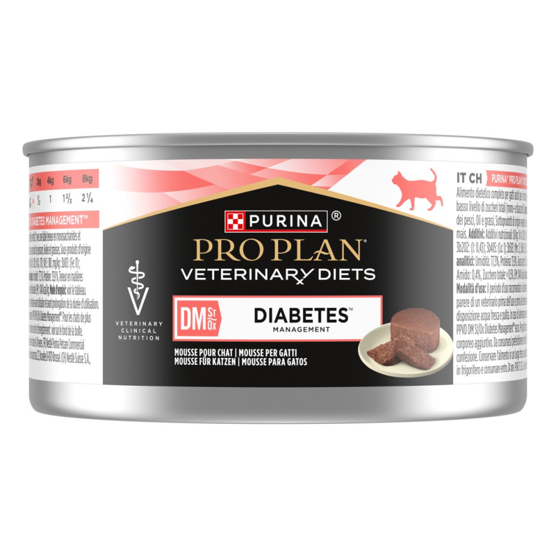 Purina Veterinary Diets DM Diabetes влажный корм для кошек с диабетом 195 гр - фото 2