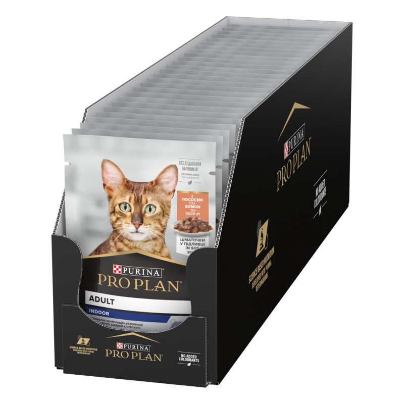 Purina Pro Plan Indoor вологий корм для котів з лососем 85 гр - фото 2