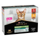 Purina Pro Plan Sterilised набір вологого корму для котів з яловичиною та куркою 85 гр х 10 шт - фото 2