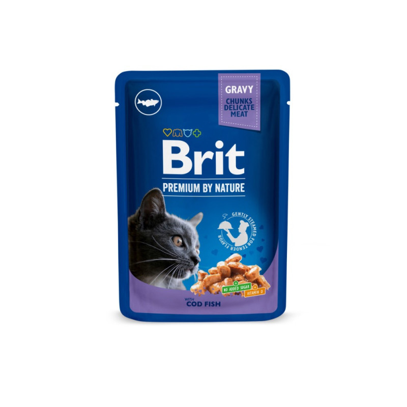 Brit Premium "Рыбная тарелка" набор влажного корма для котов, 4 шт х 100 гр - фото 3