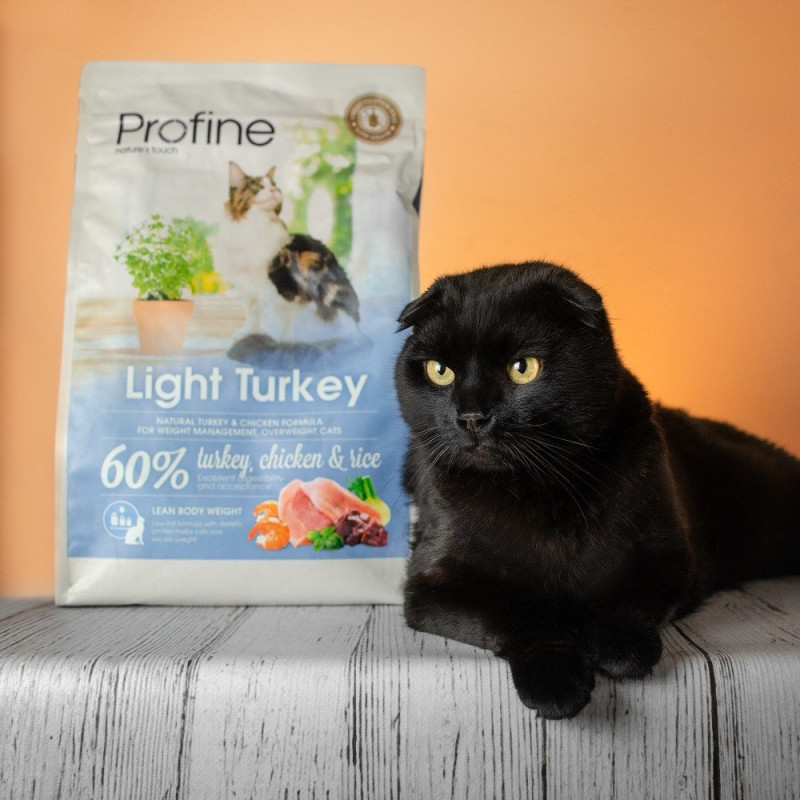 Profine Cat Light сухий корм з індичкою для котів з надмірною вагою, 2 кг - фото 4