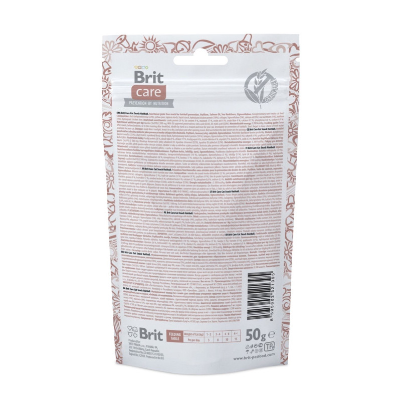 Brit Care Cat Snack Hairball ласощі для котів для виведення шерсті, 50 гр - фото 2
