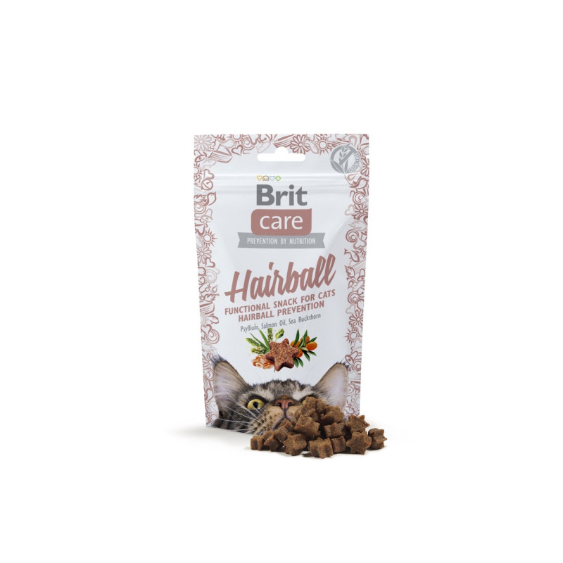 Brit Care Cat Snack Hairball ласощі для котів для виведення шерсті, 50 гр - фото 3