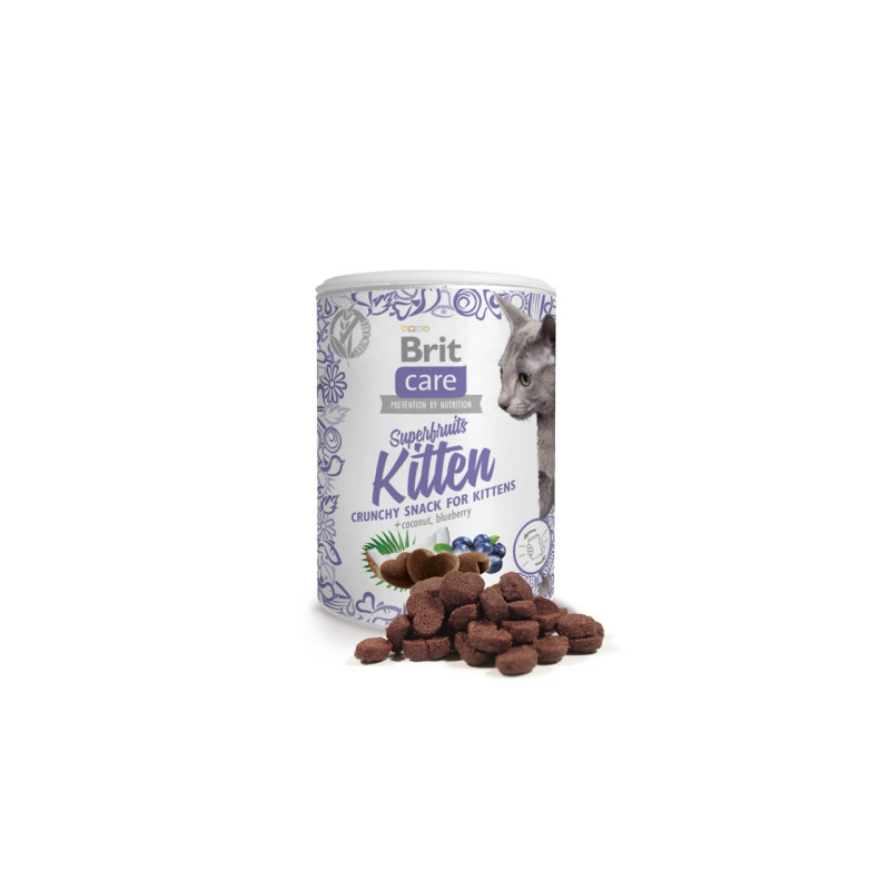 Brit Care Cat Snack Superfruits Kitten ласощі для кошенят з куркою, 100 гр - фото 2