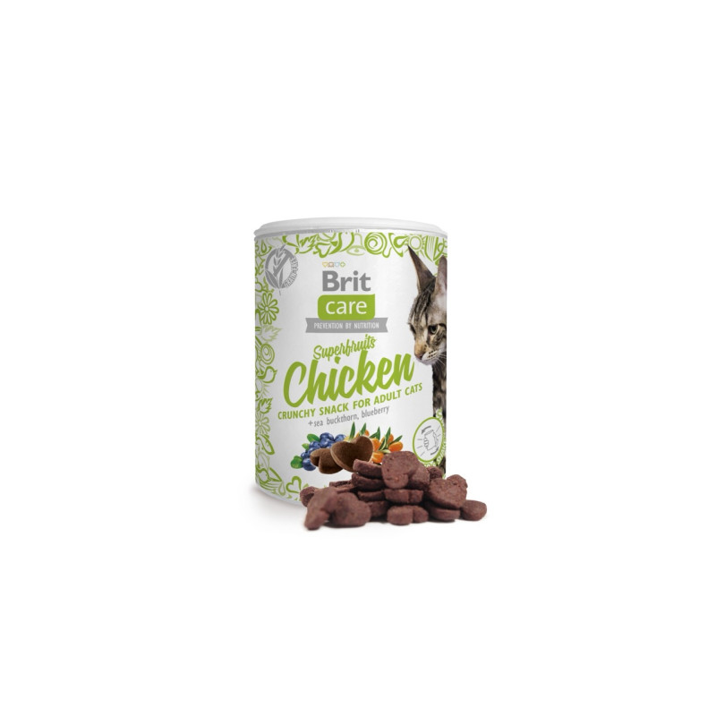 Brit Care Cat Snack Superfruits Chicken ласощі для котів з куркою, 100 гр - фото 3