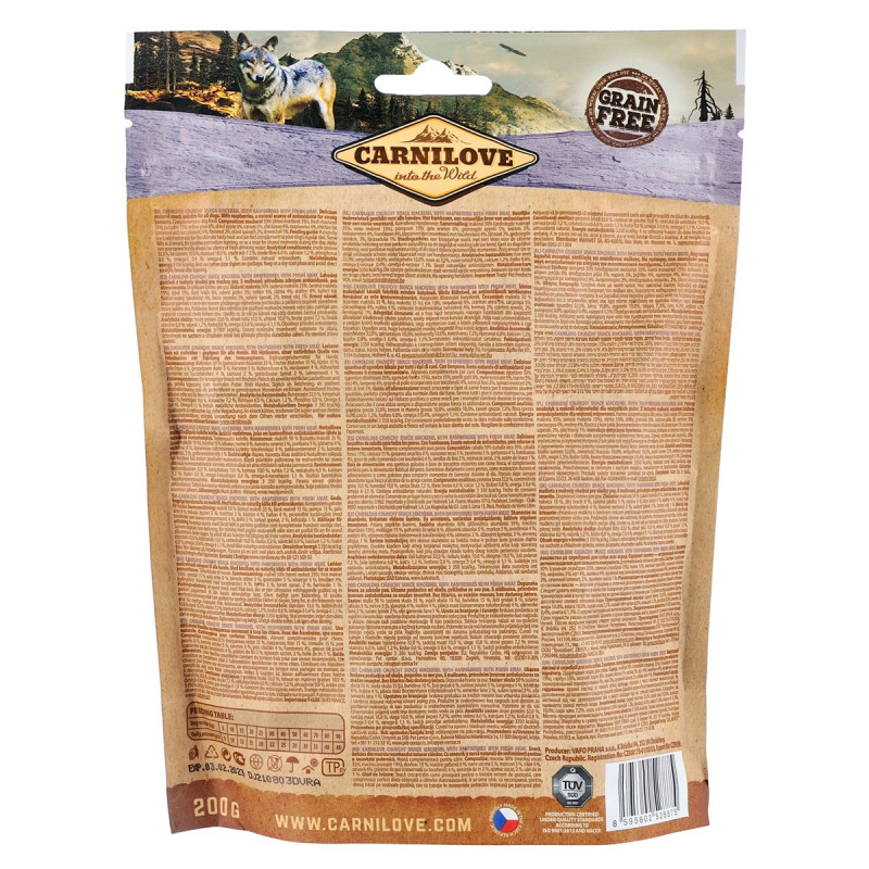 Carnilove Dog Crunchy Snack лакомство для собак со скумбрией и малиной, 200 гр - фото 2