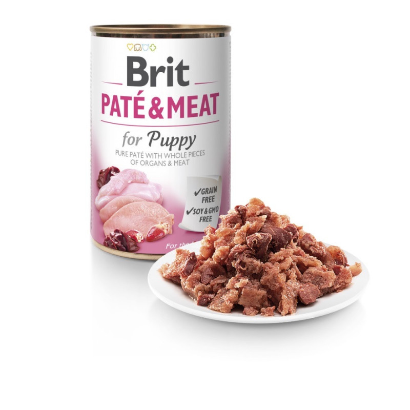 Brit Pate & Meat Puppy влажный корм с курицей для щенят 400 гр - фото 2