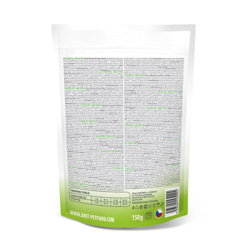 Brit Care Functional Snack Mineral Ham лакомство для щенков с ветчиной, 150 гр - фото 4