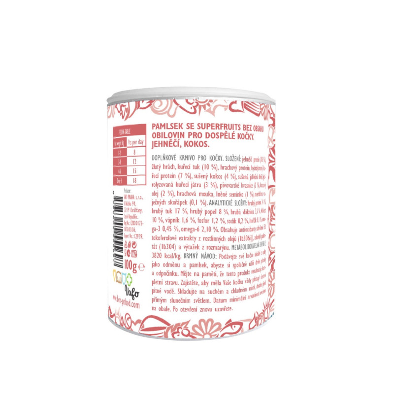 Brit Care Cat Snack Superfruits Lamb лакомство для кошек с ягненком, 100 гр - фото 2