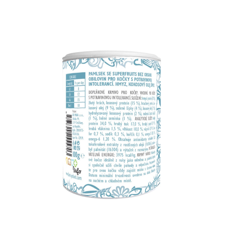 Brit Care Cat Snack Superfruits Insect Hypoallergenic гипоаллергенное лакомство для кошек, 100 гр - фото 2