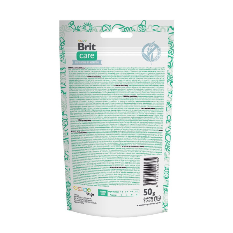 Brit Care Cat Snack Calming ласощі для котів антистрес, 50 гр - фото 2