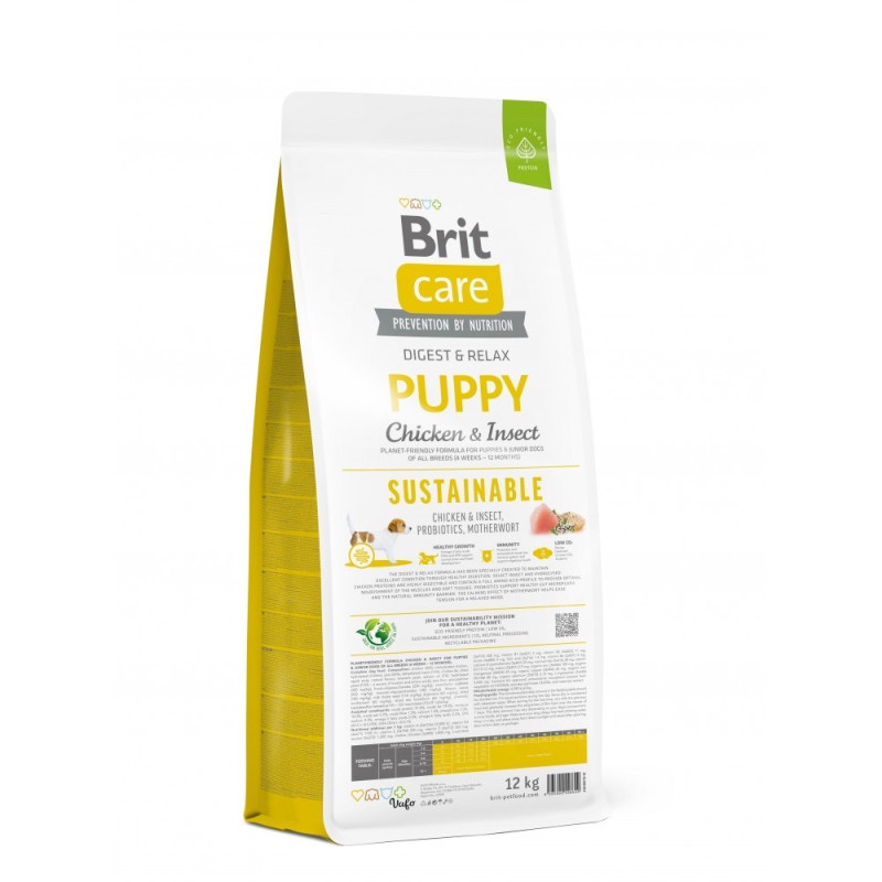 Brit Care Puppy Chicken and Insect сухой корм с курицей и белком насекомых для щенят, 12 кг - фото 2