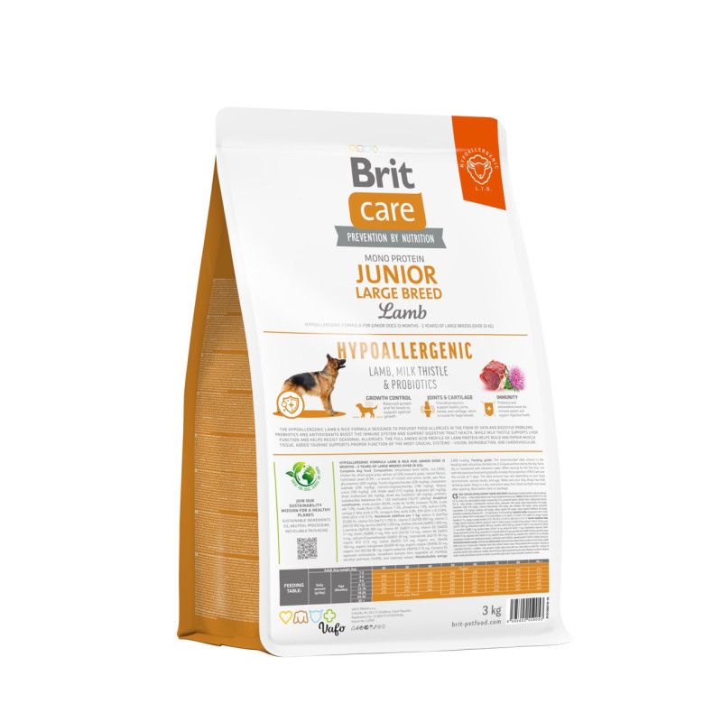 Brit Care Junior Large Breed Lamb Hypoallergic сухой корм для щенков крупных пород, 3 кг - фото 2