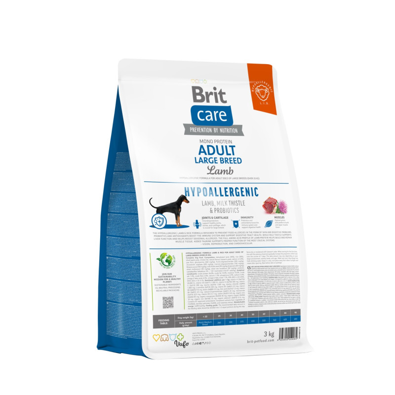 Brit Care Adult Large Breed Lamb сухий корм з ягнятком для собак великих порід, 3 кг - фото 2