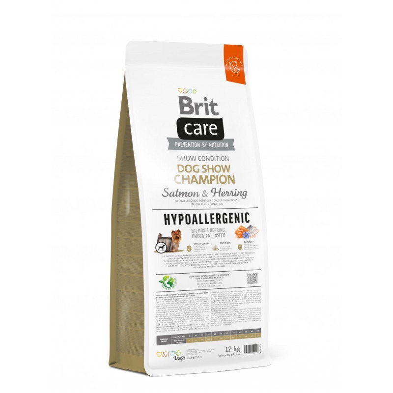 Brit Care Show Champion Salmon & Herring сухой корм для собак с сельдью, 12 кг - фото 2