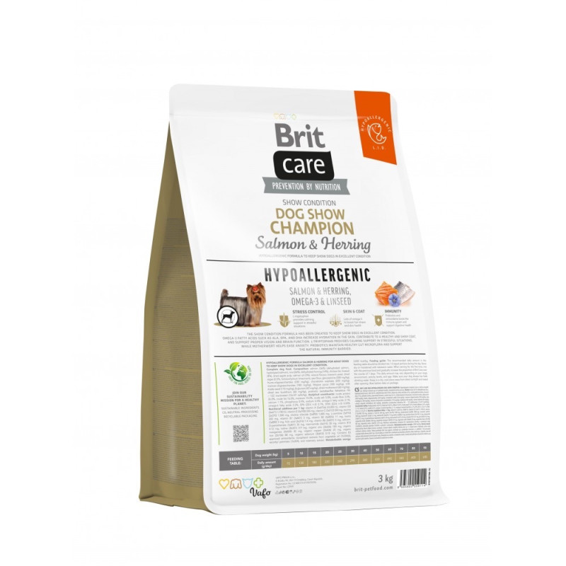 Brit Care Show Champion Salmon & Herring сухой корм для собак с сельдью, 3 кг - фото 2