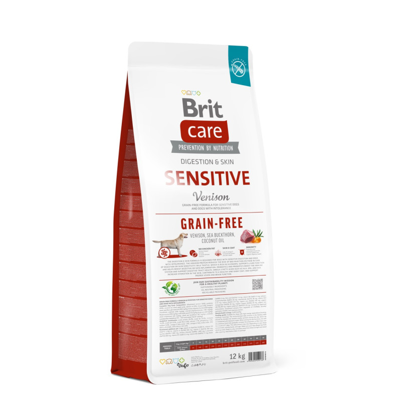 Brit Care Sensitive Venison сухой корм с олениной для собак, 12 кг - фото 2