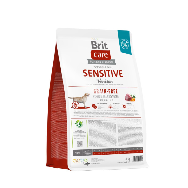 Brit Care Sensitive Venison сухой корм с олениной для собак, 3 кг - фото 2