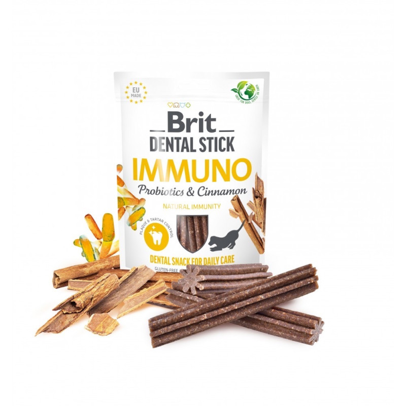 Brit Dental Stick Immuno лакомство для собак с пробиотиками, 250 гр - фото 2