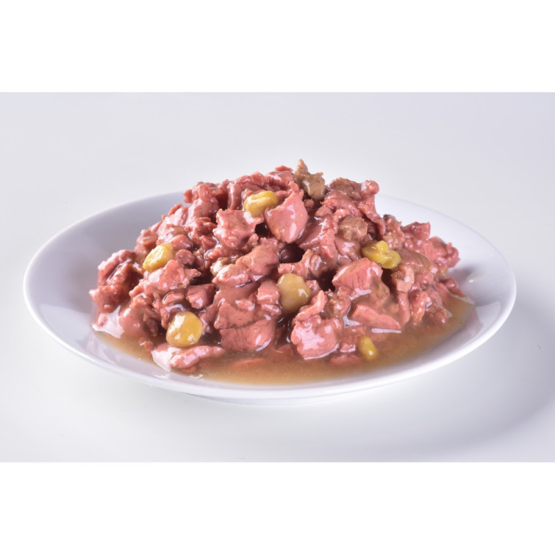 Brit Premium Fillets in Gravy Lamb & Green Peas вологий корм з ягнятком для собак малих порід, 85 гр - фото 4