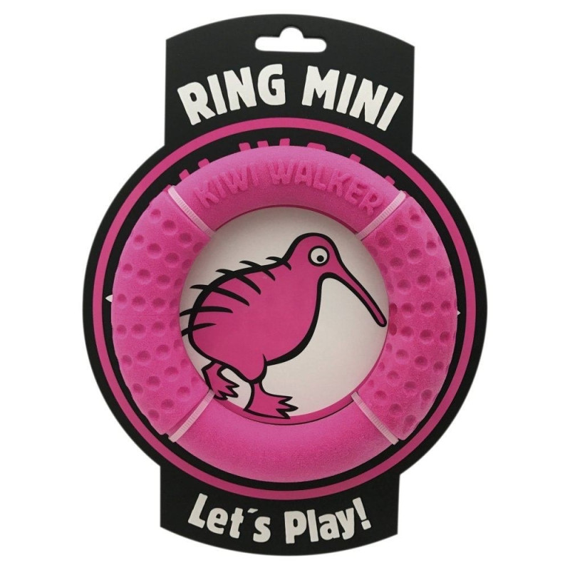 Kiwi Walker Ring Mini іграшка для собак, 13.5 см, рожевий - фото 2