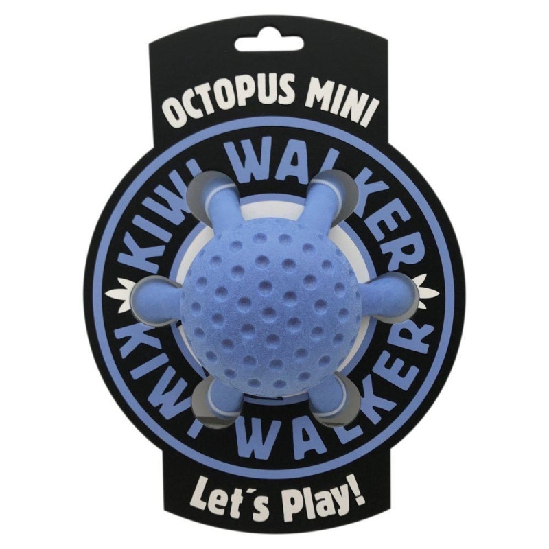 Kiwi Walker Octopus Mini игрушка для собак, 12 см, голубой - фото 2
