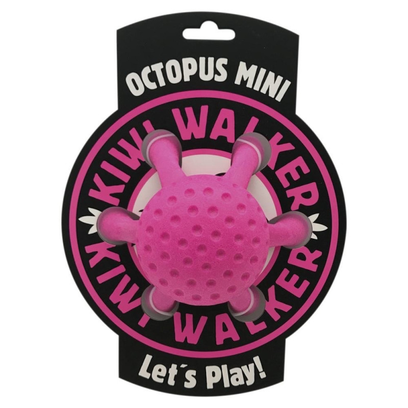 Kiwi Walker Octopus Mini игрушка для собак, 12 см, розовый - фото 4