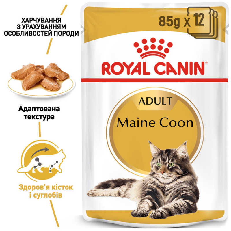 Royal Canin Maine Coon Adult влажный корм для котов породы мейн-кун 85 гр - фото 2