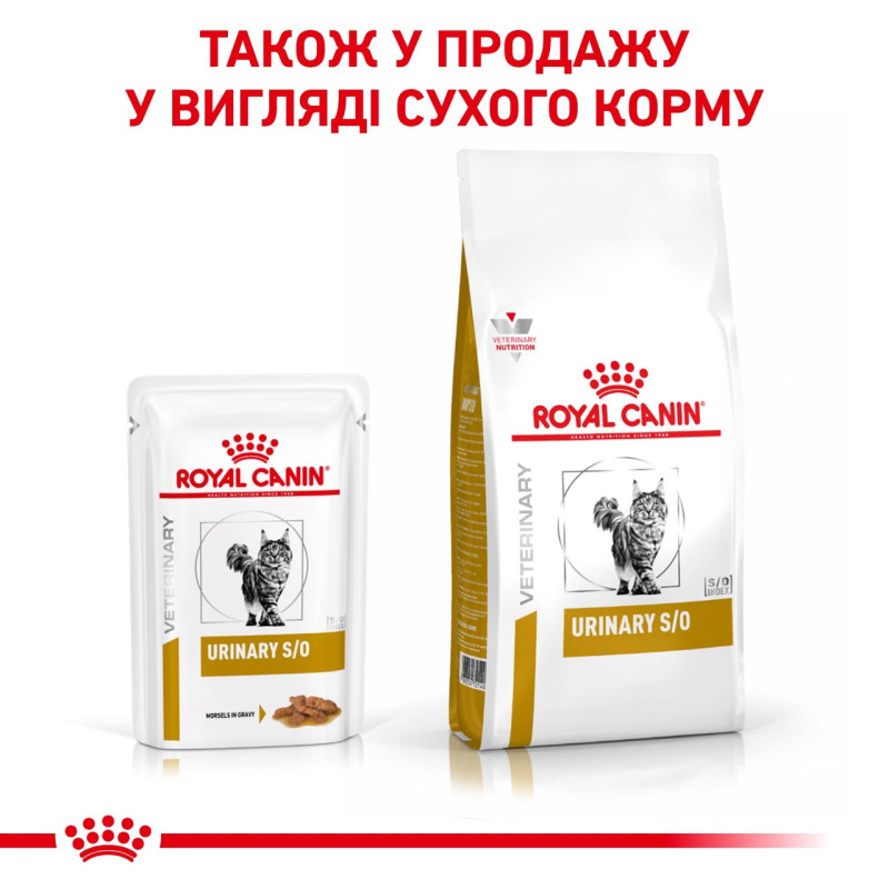 Royal Canin Urinary S/O Feline Pouches влажный корм для кошек при заболеваниях нижних мочевыводящих путей 85 гр - фото 12