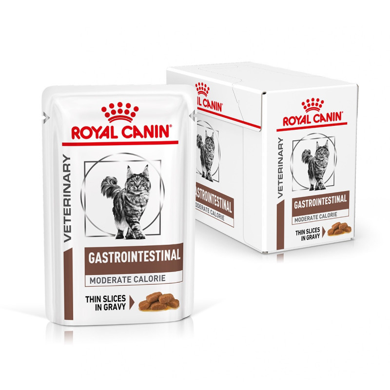 Royal Canin Gastrointestinal Moderate Calorie Feline Pouches вологий корм для котів із захворюваннями ШКТ 85 гр - фото 2