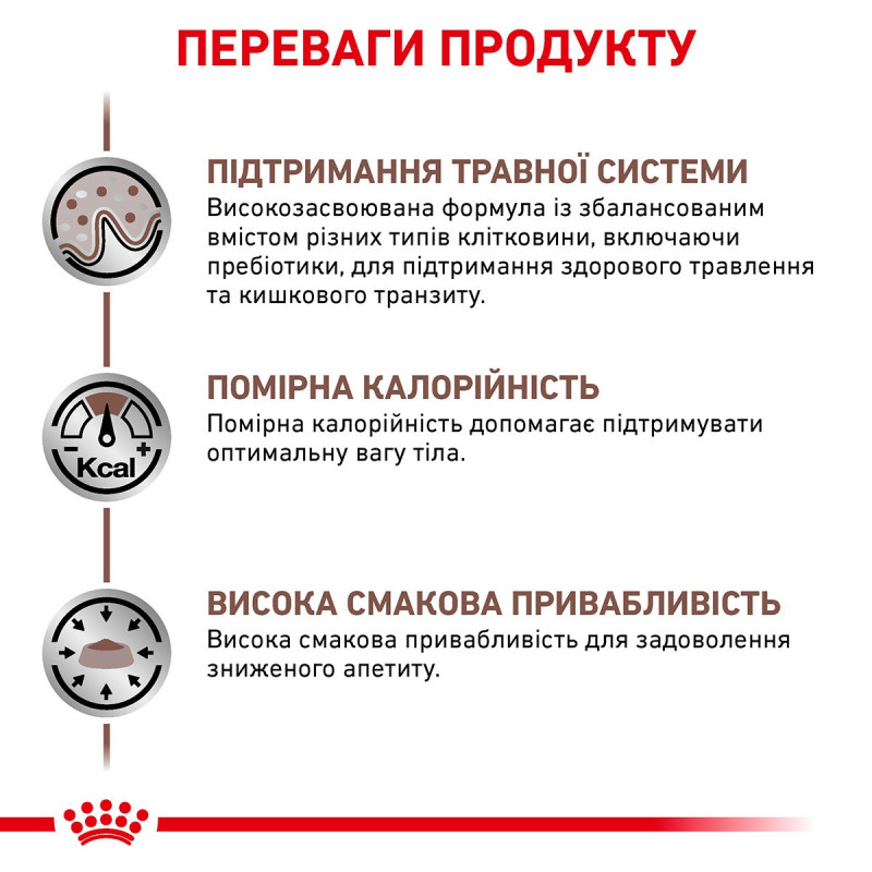 Royal Canin Gastrointestinal Moderate Calorie Feline Pouches вологий корм для котів із захворюваннями ШКТ 85 гр - фото 4