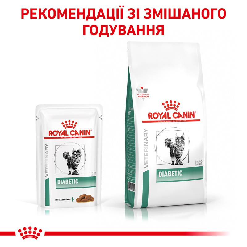 Royal Canin Diabetic Feline Pouches влажный корм для котов с сахарным диабетом 85 гр - фото 14