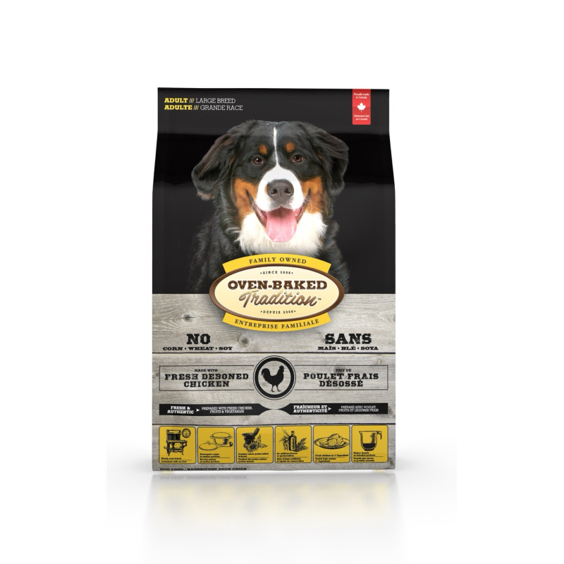 Oven-Baked Tradition Dog Adult Large Breed Chicken сухой корм с курицей для собак крупных пород 11.34 кг - фото 2
