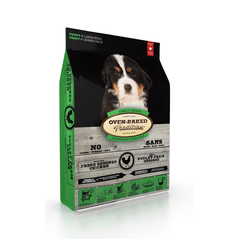 Oven-Baked Tradition Puppy Large Breed сухий корм з куркою для цуценят великих порід 11.34 кг - фото 4