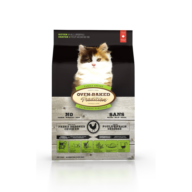 Oven-Baked Tradition Kitten сухий корм з куркою для кошенят 1.13 кг - фото 2