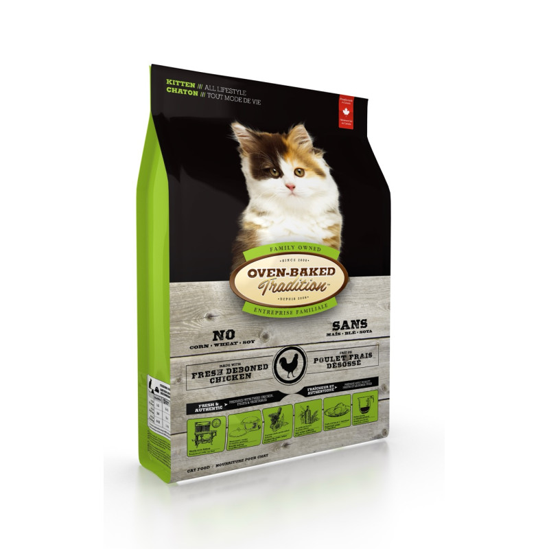 Oven-Baked Tradition Kitten сухий корм з куркою для кошенят 2.27 кг - фото 3