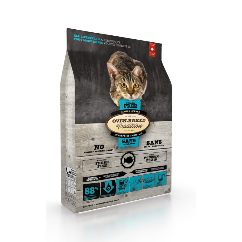 Oven-Baked Tradition Cat Fish Grain Free сухий корм з рибою для котів будь-якого віку 1.13 кг - фото 3