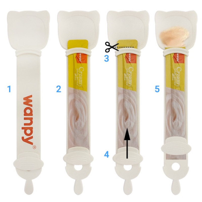 Wanpy Plastic Spoon ложка для рідких ласощів - фото 2