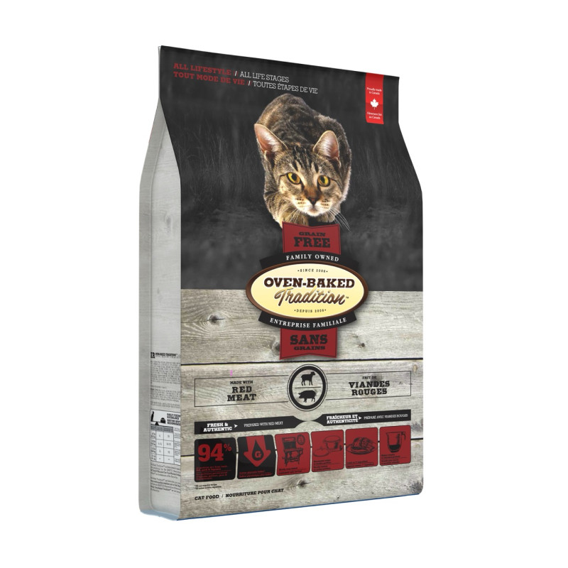 Oven-Baked Tradition Cat Red Meat Grain Free сухий корм з червоним м'ясом для котів будь-якого віку 1.13 кг - фото 3