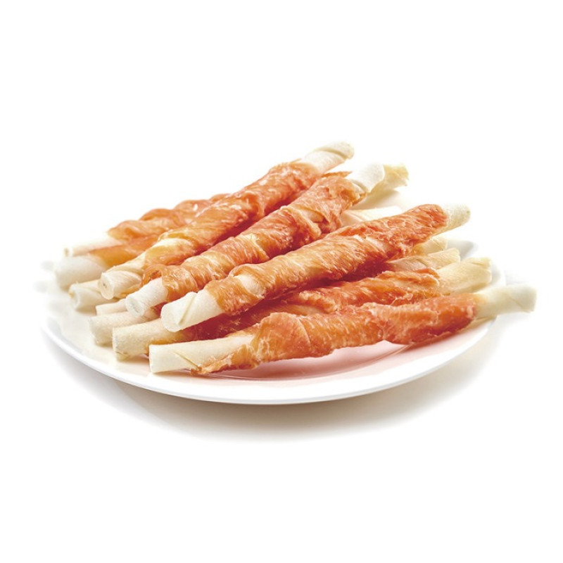 Wanpy Chicken Jerky & Rawhide Twists лакомство для собак с курицей, 100 гр - фото 2