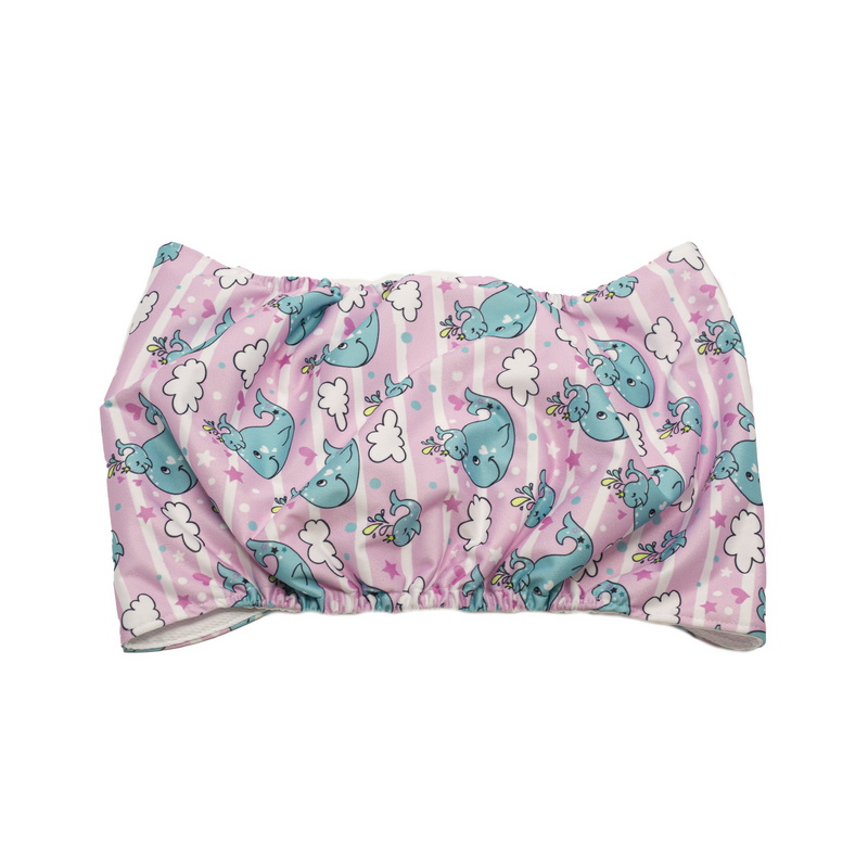 Misoko&Co многоразовый подгузник для кобелей, рисунок киты, размер XL - фото 2