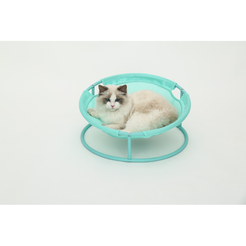 MISOKO&CO Pet bed round лежак складаний для собак та котів, 45x45x22 см, мʼятний - фото 5