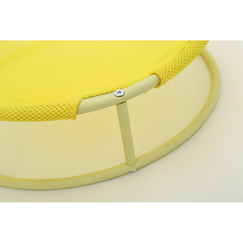MISOKO&CO Pet bed round лежак складаний для собак та котів, 45x45x22 см, жовтий - фото 3